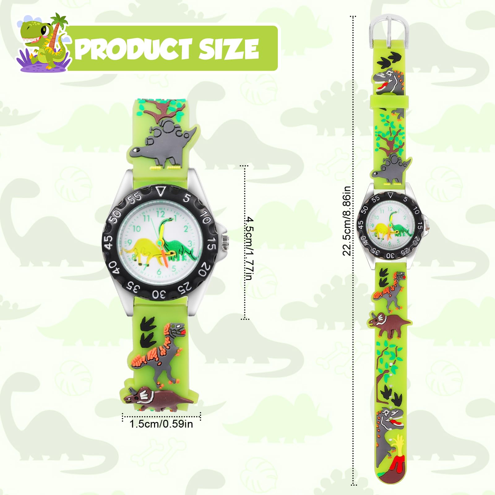Cartoon Watch for Boys Reloj para Niños, Reloj de Pulsera Multifunción,Relojes para Niñas Niños de 3 a 12 años,Regalo para Hijos y Sobrinos