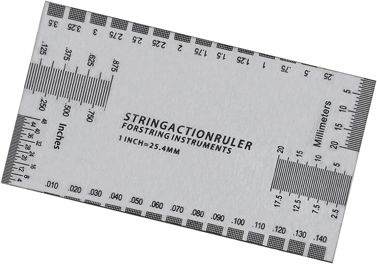Amazon.com: DGQ Guitar String Action Ruler Gauge Tool Guitar Set Up ...