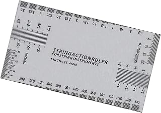 DGQ Guitar String Action Ruler Gauge Tool Guitar Set Up Tool Kit Luthier Measuring Kit for Electric Bass and Acoustic Guitar