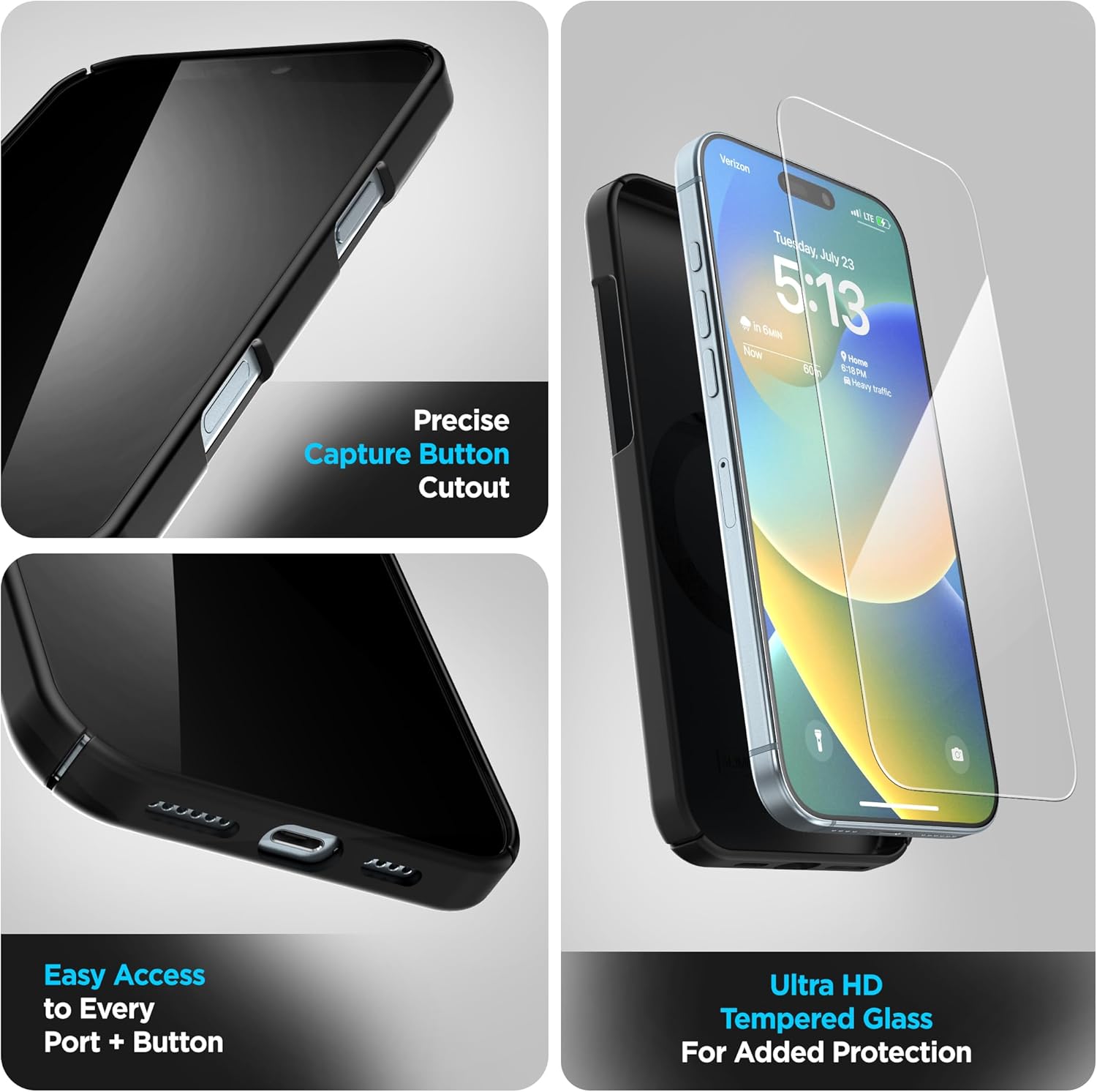 Encased Belt Clip Case for iPhone 16 Pro - Compatible with MagSafe, Ultra-Thin Phone Holster (Magnetic Slimline Series) - Image 3