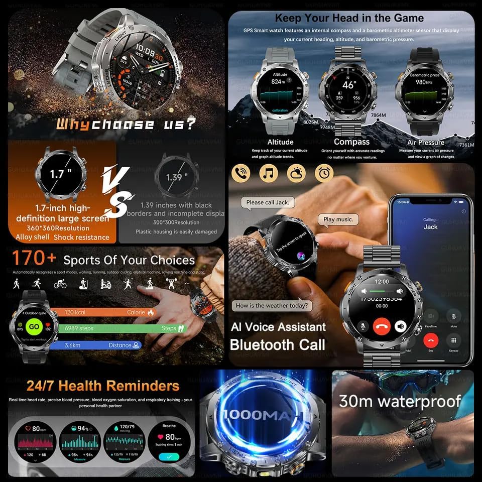 KENPANG AK87 Smart Watch and accessories
