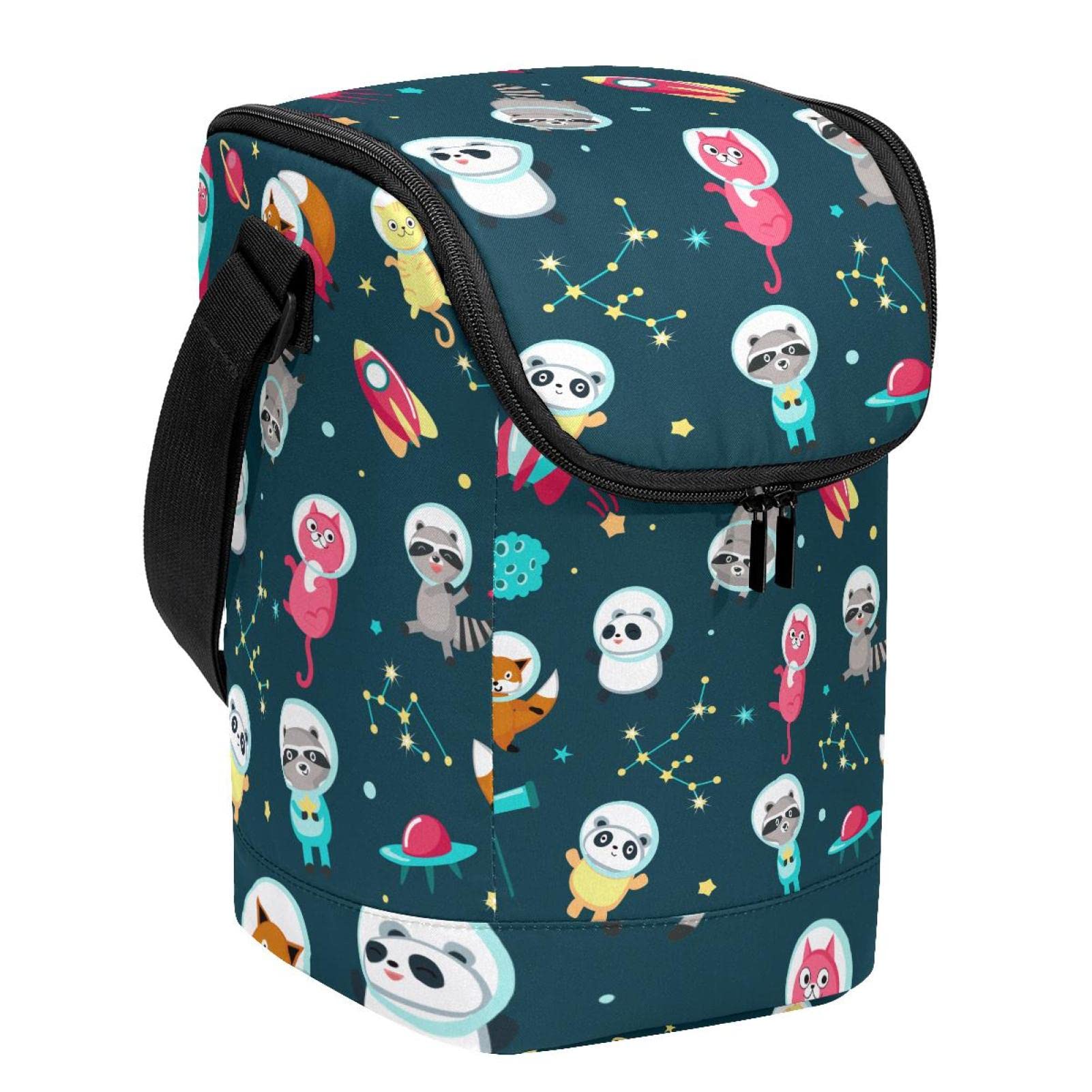 Bolsa de almuerzo con diseño de animales y cremallera hermética para mantener tus comidas