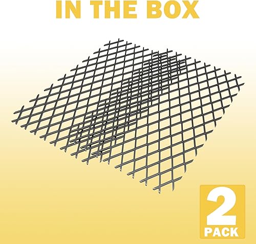 Miniatura 9 de Powrocket Paquete de 2 retenedores de brasas de rejilla de chimenea de 16 x 10 pulgadas, acero sólido resistente, añade soporte a troncos de fuego