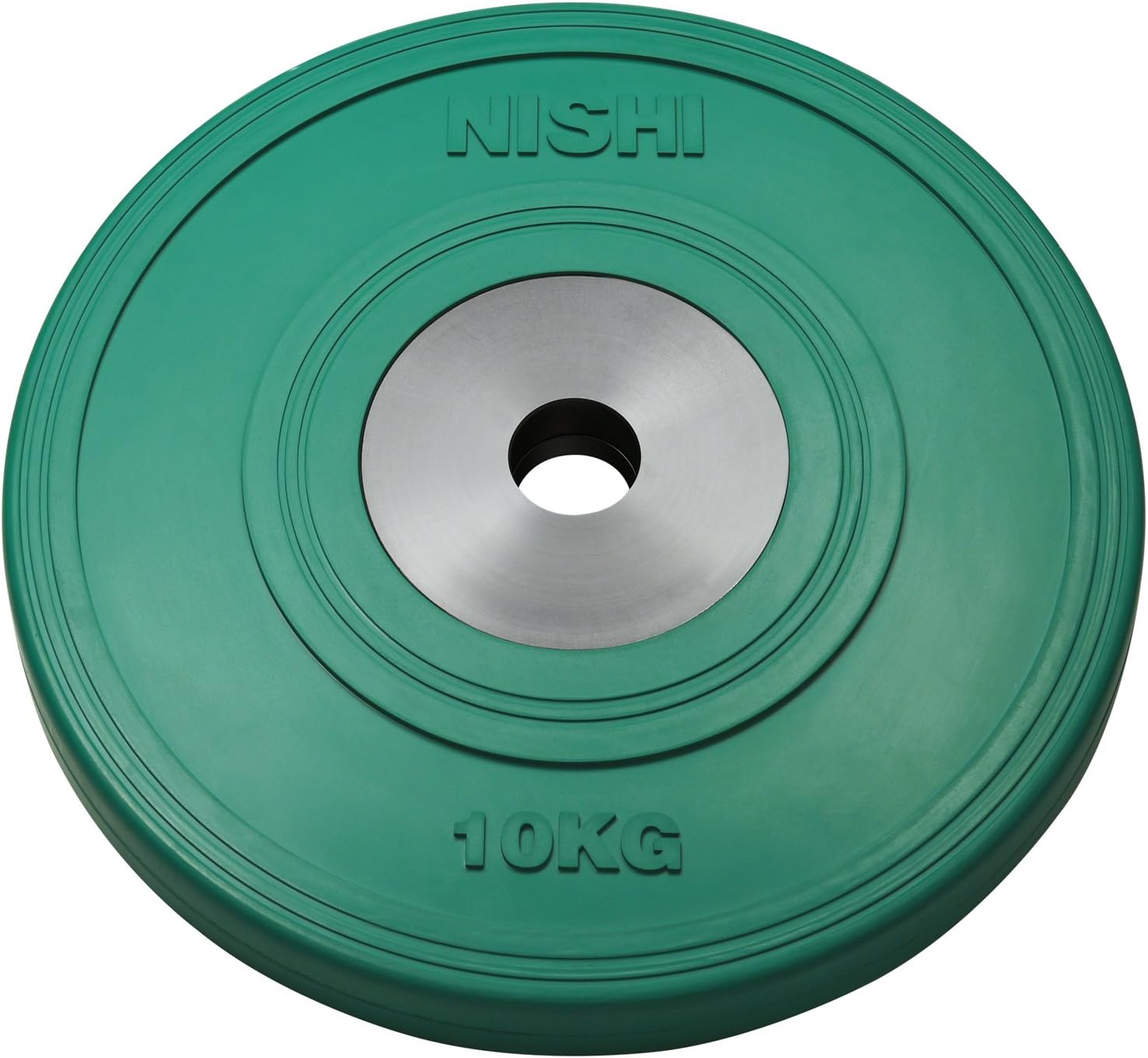 NISHI Sports T2381B HG Rubber Plate 2.0 inches (50 mm) for 2.0 lbs (10 kg)