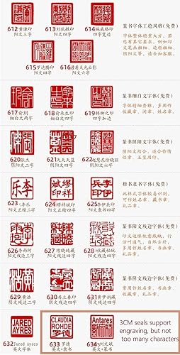 Miniatura 4 de Sello de nombre chino personalizado Chop chino hecho a mano para caligrafía china y pintura sello personal personalizado