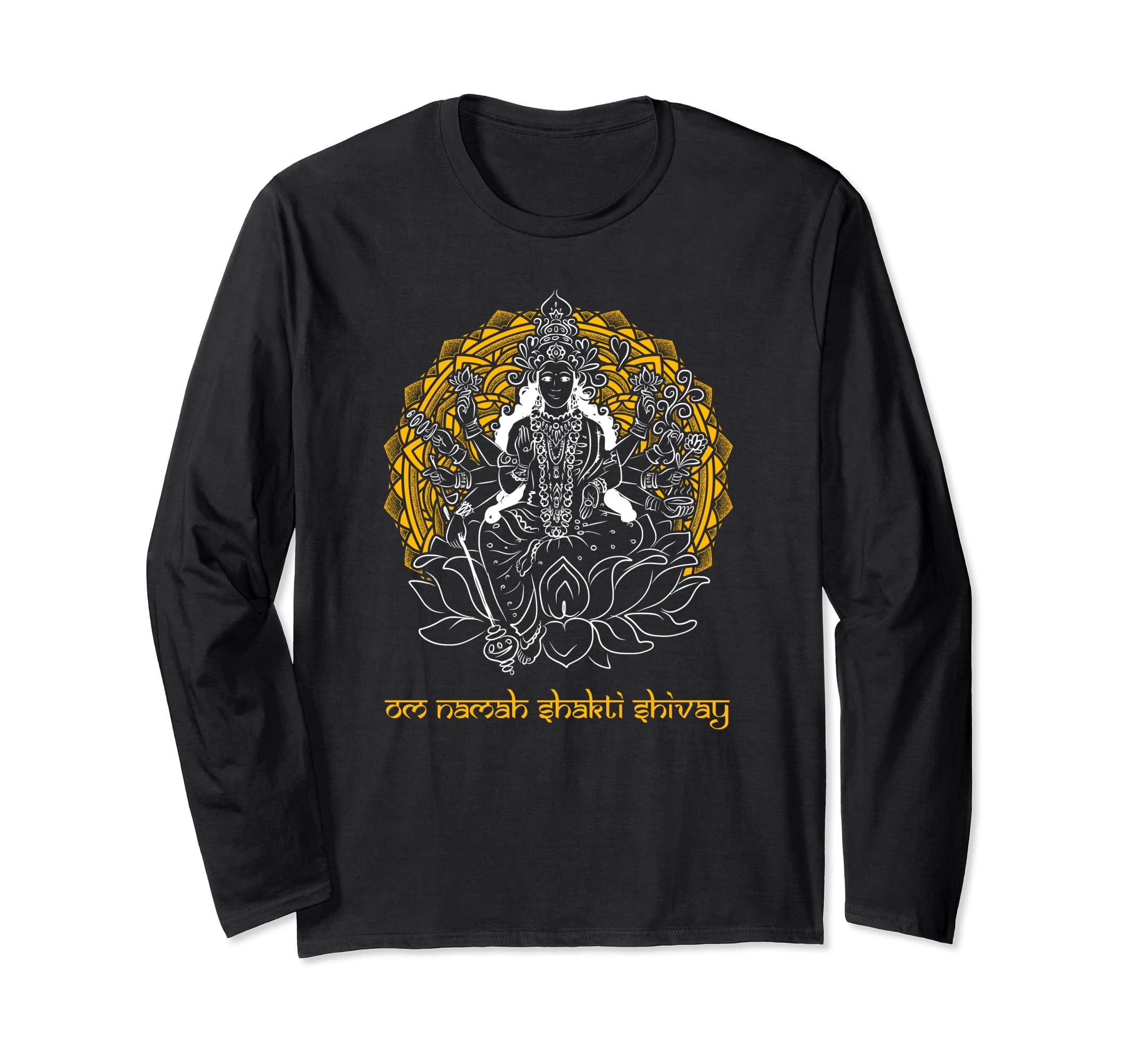 Mandala Saivas Mantra Om Namah Shakti Shivay Long Sleeve T-Shirt