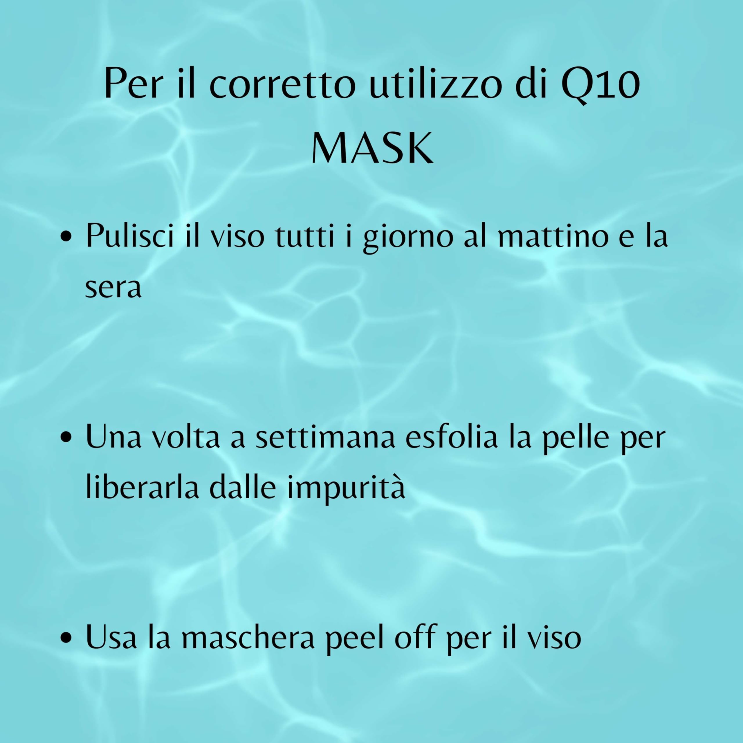 Maschera Viso Q10 200ml Peel Off Antiage con Acido Ialuronico | Idratante, Rimpolpante, Illuminante, Contro Rughe e Pelle Spenta