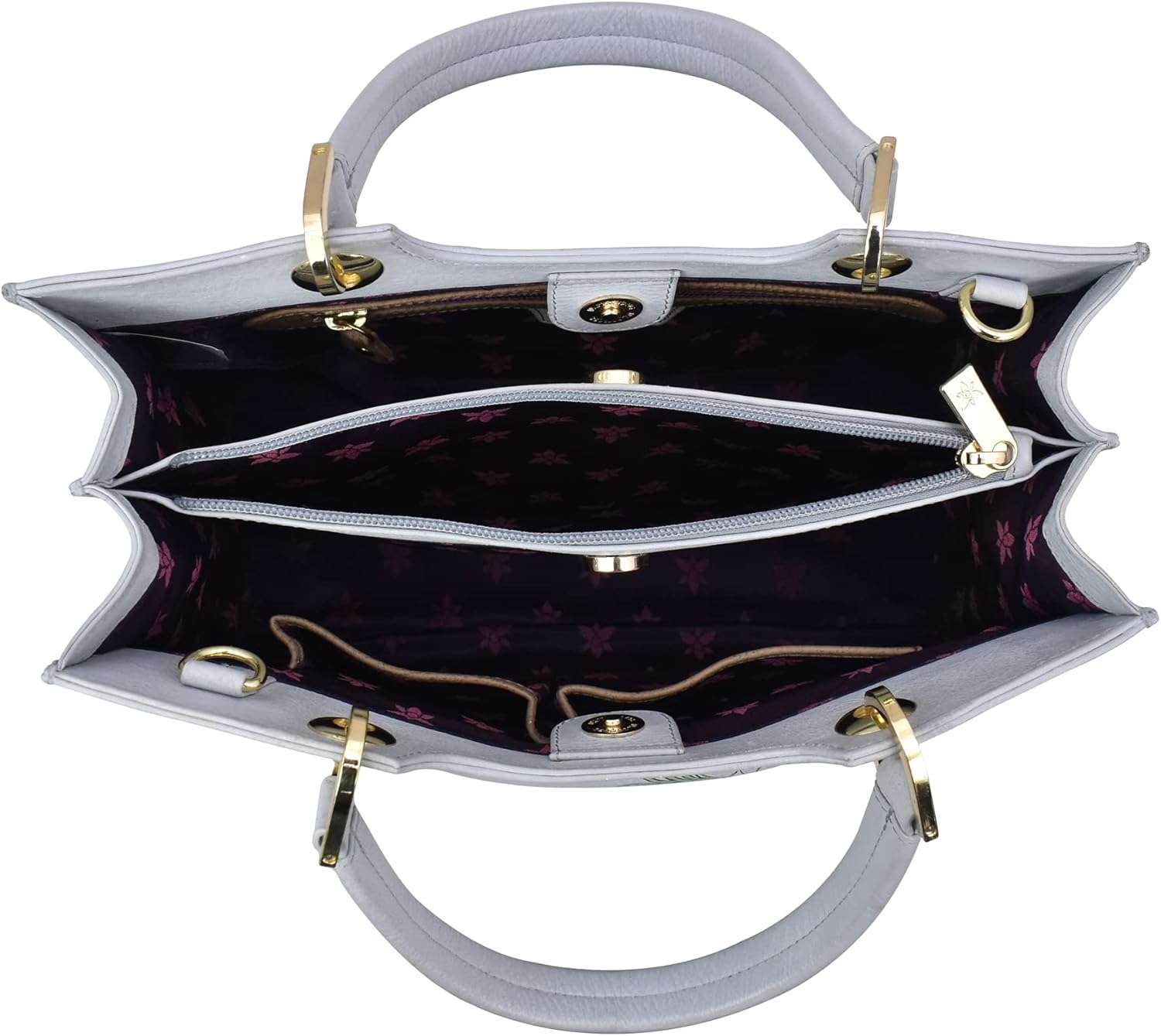 Anuschka Women's Original Hand-Painted Genuine Leather Medium Satchel