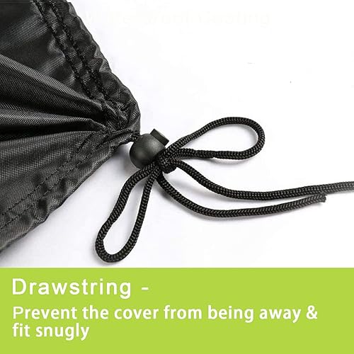 Miniatura 10 de Cubierta para fogata para estufa individual Yukon de 27 pulgadas, cubierta impermeable para estufa individual Yukon con asas y cordón, 28 x 16