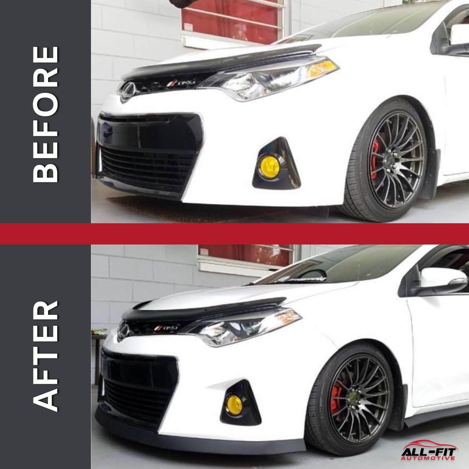 All-Fit Complete 3 5 Lip Kit Full Car Bumper Side Skirt Protection Sleek Flexible Trim for a Lowered — view 7