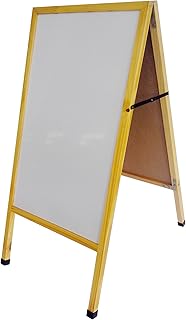 FixtureDisplays® A Frame Double Sided White Menu Board Dry Eraser 19X37X28" 10235White