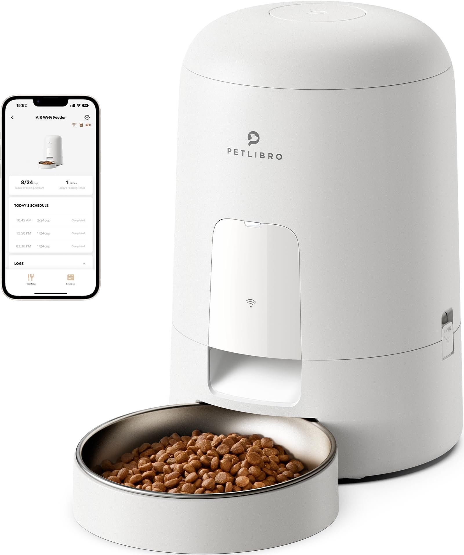 PETLIBRO Automatic Cat Feeder, Wi-Fi Food Dispenser Pet Feeder for Cats & Dogs, 6L Auto Pet Feeder