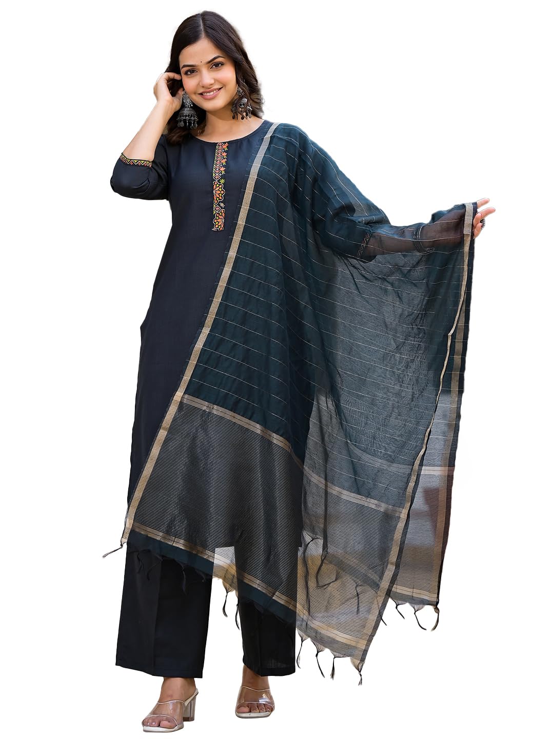 vishudh Women's Polyester Ethnic Set-picture-17