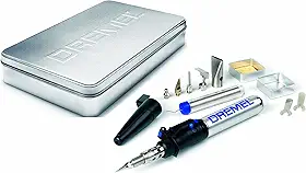Bosch Dremel Versatip Pirógrafo e Soldador a gás com 12 acessórios, Cinza, F0132000JA