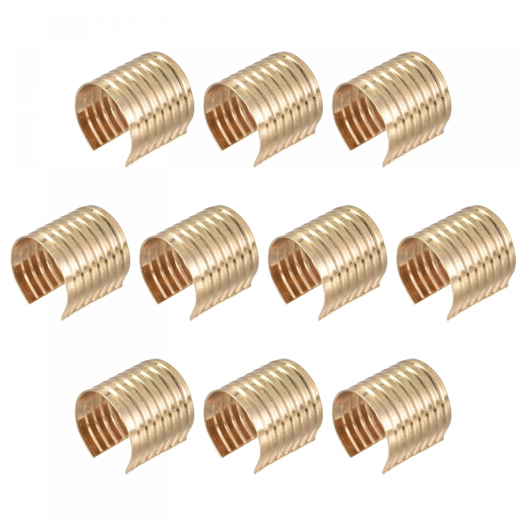 Clips pour cordon en cuir uxcell dorés parfaits pour la création de pompons