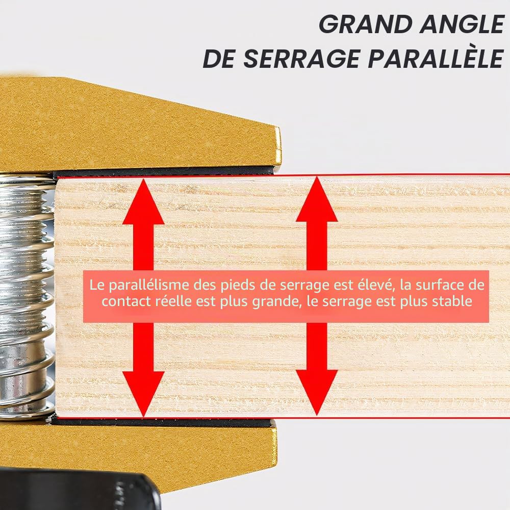 DUEBEL Kit d'ouverture de trou de serrure de porte pour l'installation de portes, kit de mortaiseuse pour serrure de porte en bois, gabarit de mortaisage, kit d'installation de serrure de porte, mach
