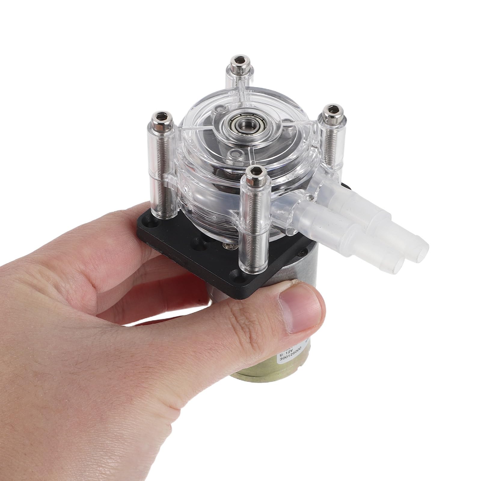 Pompa Peristaltica Dosatrice 420 Ml/min in PC per Laboratorio | Movimento Fluido Uniforme e Non Tranciante, Componenti in Silicone e Metallo, per Compiti Farmaceutici e Biochimici