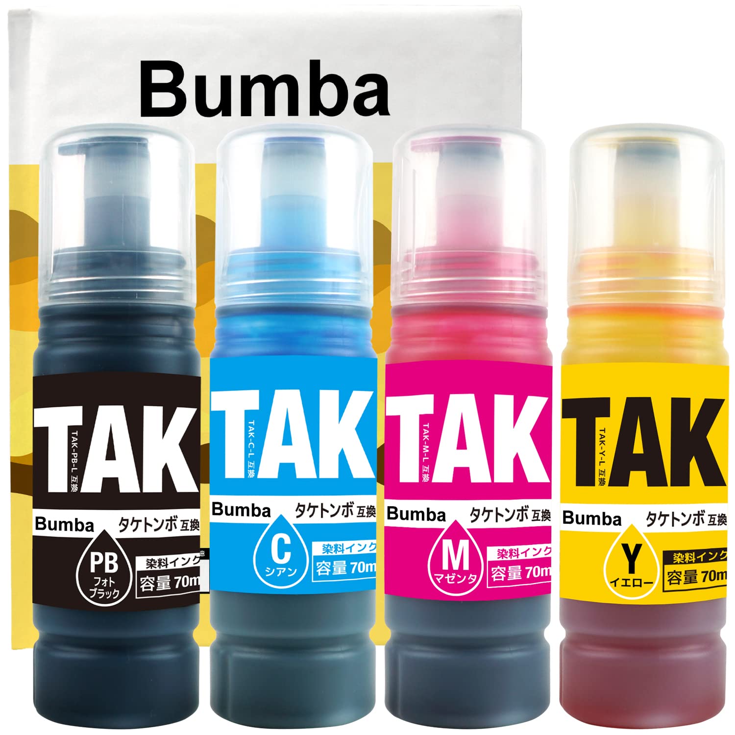 Amazon.co.jp: TAK-4CL (PB/C/M/Y) 4色セット EPSON（エプソン）用