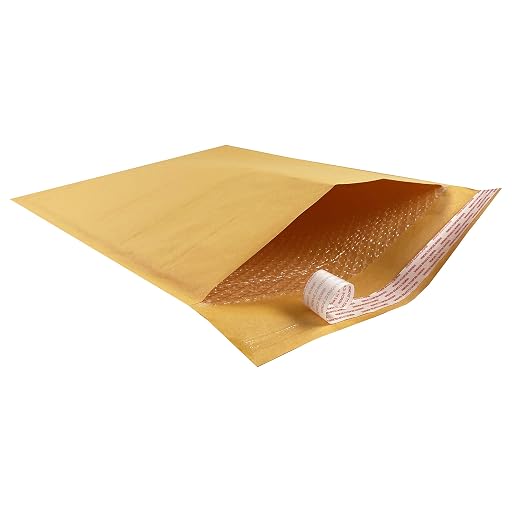 MockWares Basics Kraft Bubble Mailer 14.5 by 20 50-Pack