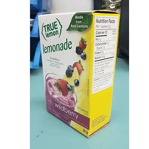 Miniatura 35 de True Lemon - Mezcla de bebida original de limonada Hecho de limón real Sin conservantes, sin edulcorantes artificiales, sin gluten Paquetes