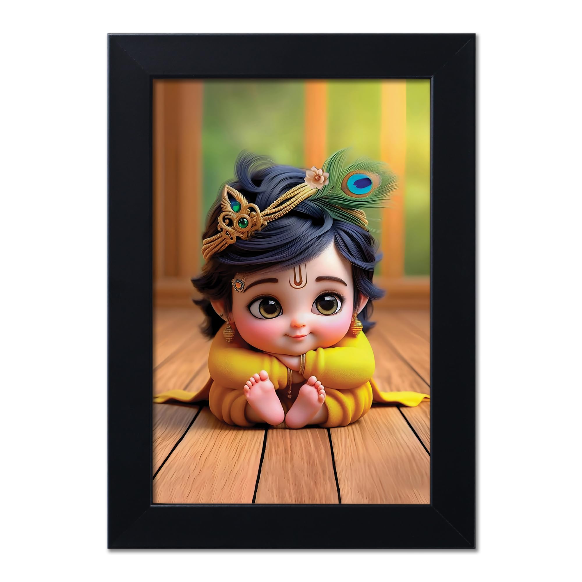 Baby Krishna Photo Frame - Kanha Ji Gift -26