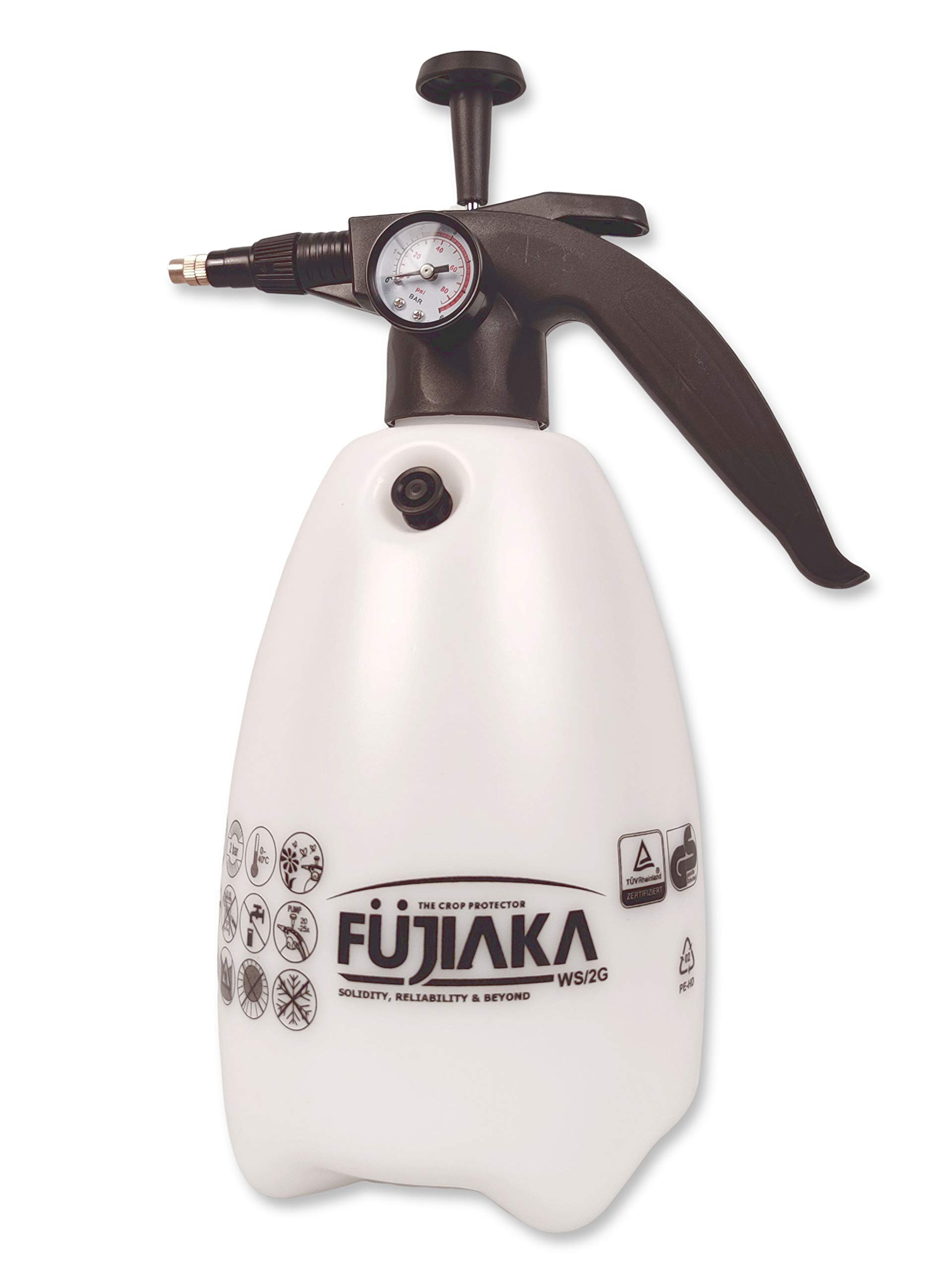 FUJIAKA WS/2G, Handheld Garden Sprayer Manual Pressure Pump for Plant Spraying and Household Cleaning or Sanitising, 2 litres, GS Certified, White (Pack of 1) (B081VPD8Z4) Amazon Price History, Amazon Price Tracker