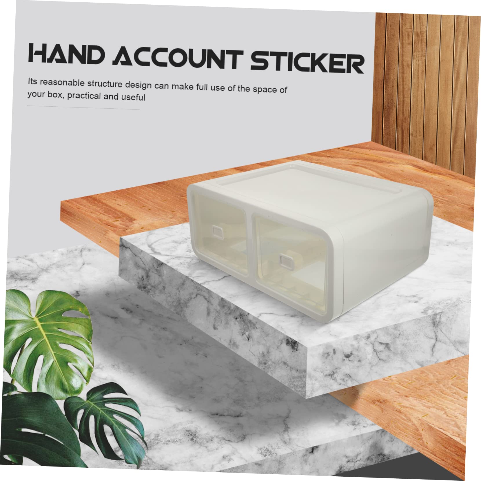 ABOOFAN Schubladenbox 5 Fächer für Socken und Krawatten Kleiderschrank Organizer aus Pp Weiß Stapelbar und Platzsparend