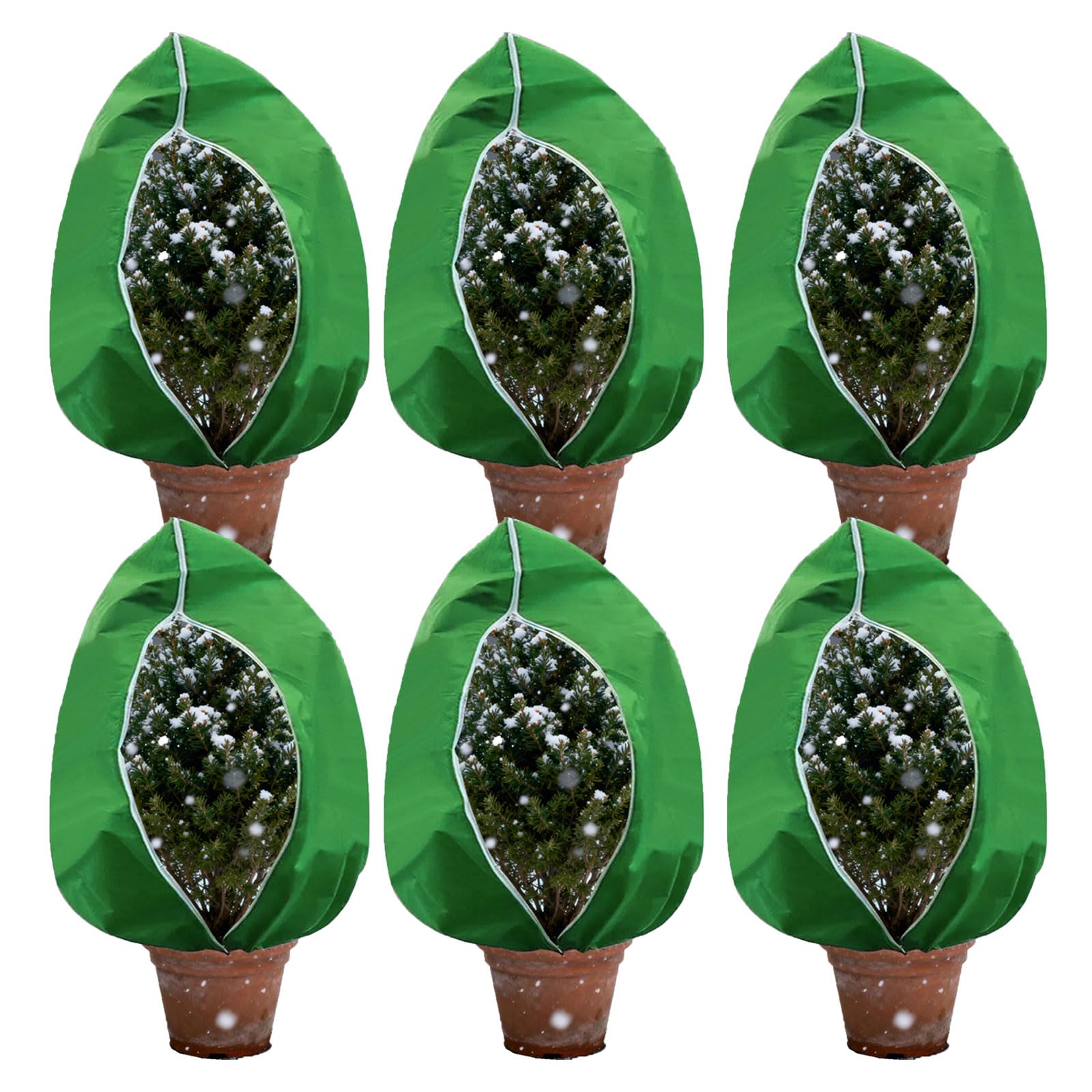 6 fundas multiusos para plantas, aislantes, transpirables, para invierno, protección de instalación, durabilidad