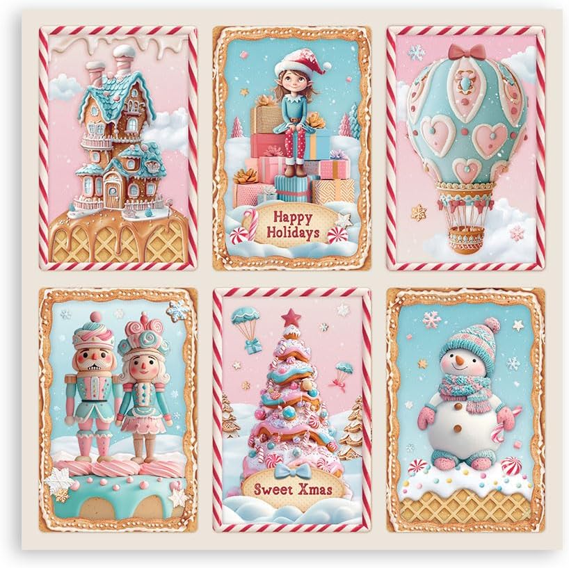 Stamperia SBBSXB15 Scrapbook Pad, Pink/Blue, 20.3 cm x 20.3 cm