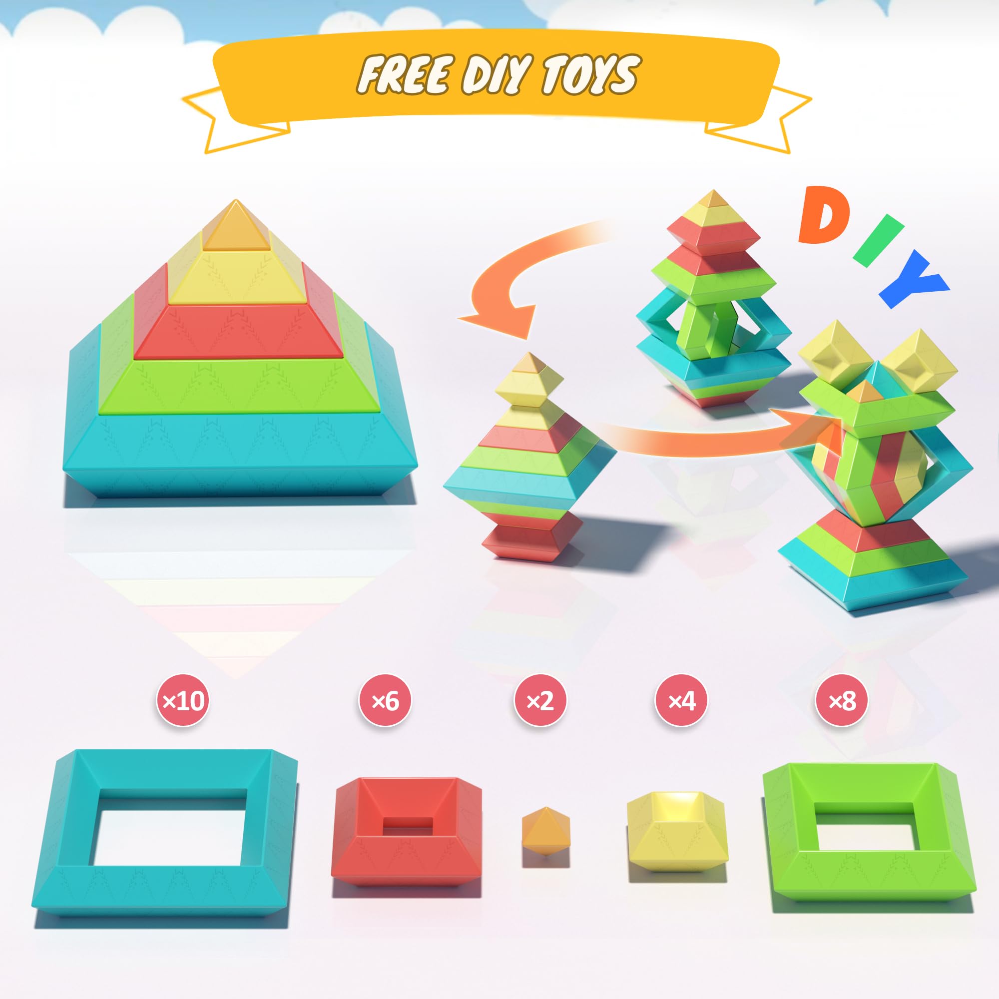 Snapklik.com : 40Pcs Montessori Toys For Ages 3 4 5 6 Toddlers Kids ...