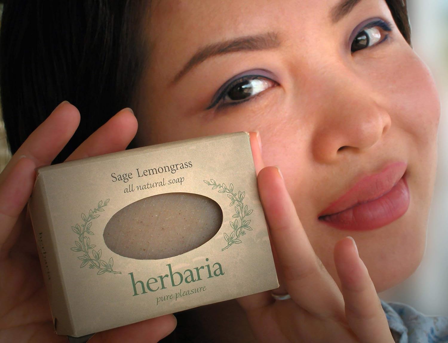 Herbaria Sage Lemongrass Handcrafted All-Natural Soap with Essential Oils. 4.5 oz Bar. Enjoy 60 More Skin-Friendly Varieties. image 3