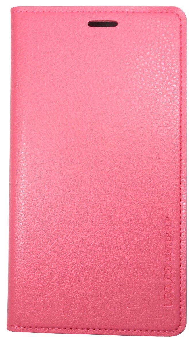 Note 4 Case, Samsung Galaxy Note4 Soft Leather Case, Mobile Slim Wallet Flip Cover - Credit Card ID Holders (Pink)