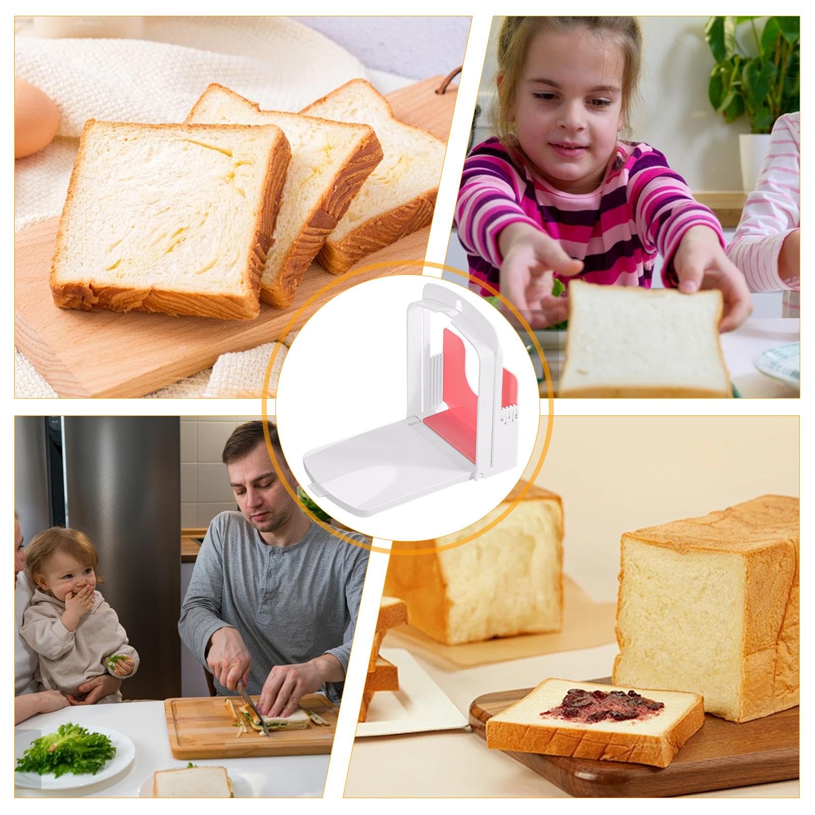 Broodsnijder, broodsnijder, gids voor het snijden van brood, gids voor het snijden van sandwich voor keukenaccessoires Broodsnijder, broodsnijder, gids voor het snijden van brood, gids voor het snijden van sandwich voor keukenaccessoires