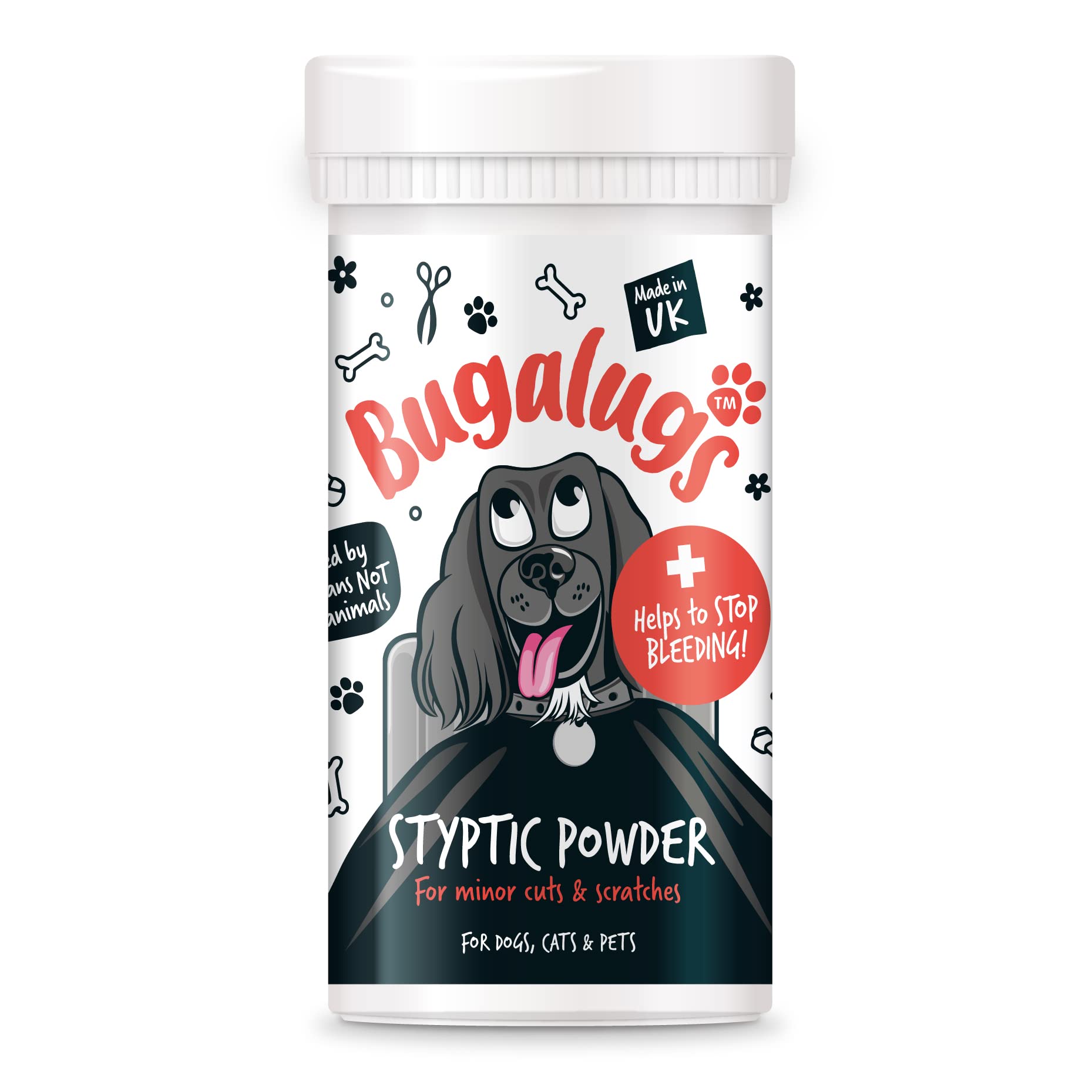 Styptic Powder For Pets, Stops Bleeding Fast in Dogs, Cats, Birds, Rabbits & Pets, Safe Treatment for Cuts, Nail Clipper Nail Grinder Nicks and Grooming Dog First Aid Kit