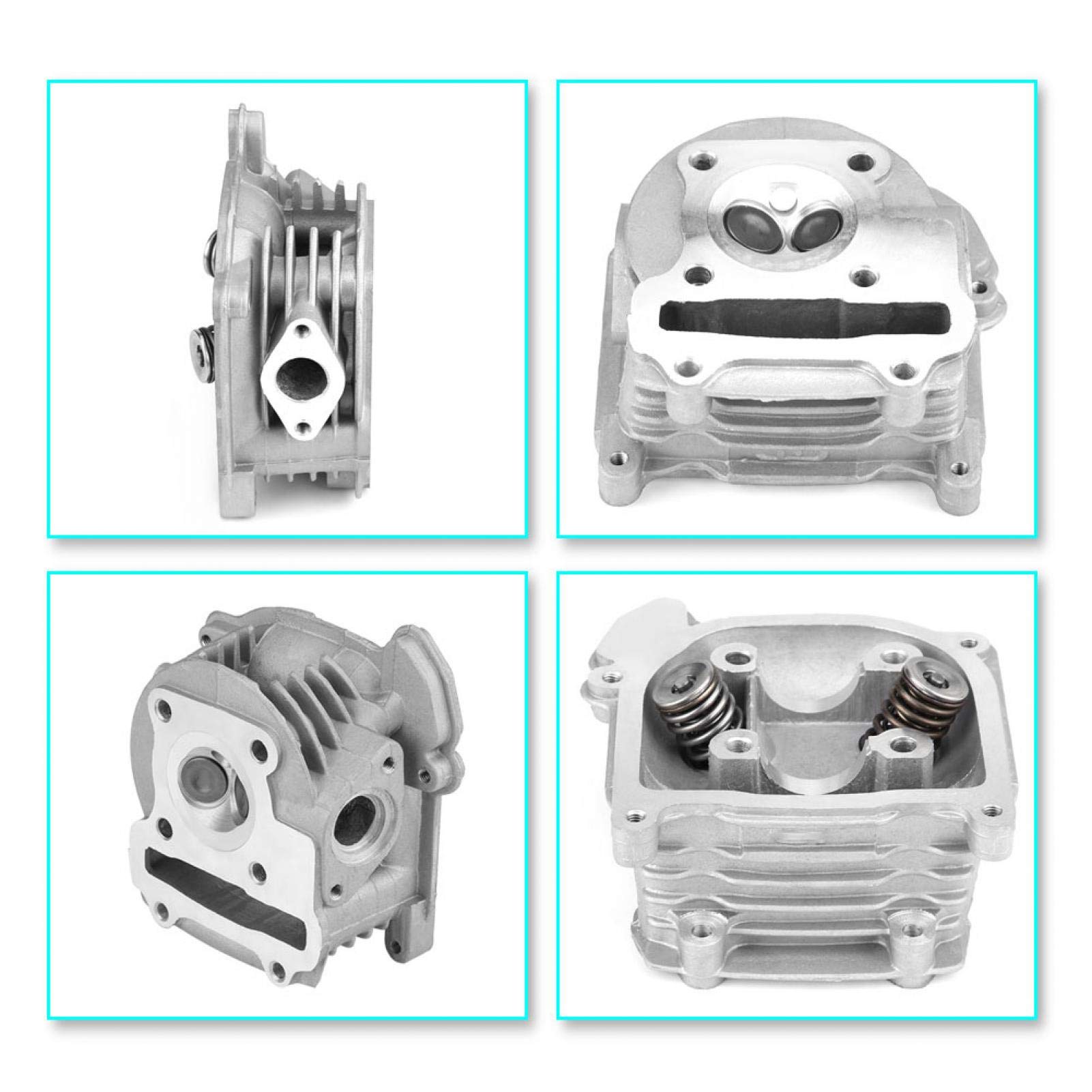 Motorzylinderkopf, Motorzylinderkopfbaugruppe, 47mm Fit für Gy6 72cc 80cc 4 Takt 139Qmb/139Qma