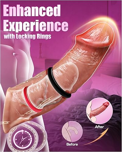 Miniatura 12 de Funda para el pene, juguetes sexuales masculinos realistas, manga gruesa y realista, reutilizable, extensor de pene de silicona, potenciador de Brown