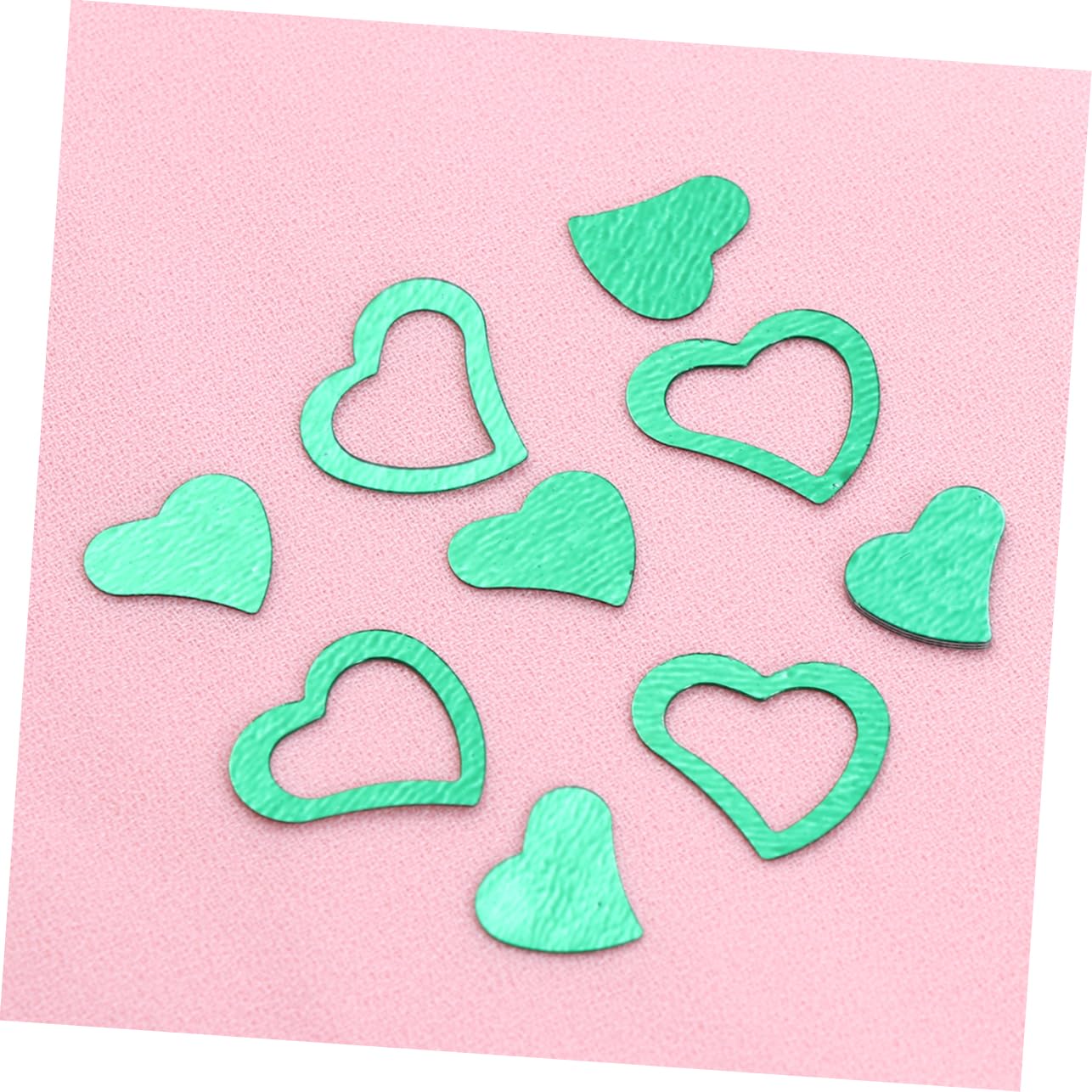 jojofuny 9000pezzi Confetti Cuore Verde Glitterato Per Matrimonio e Feste Decorazioni Romantiche Per Tavolo Compleanni e Cerimonie Speciali