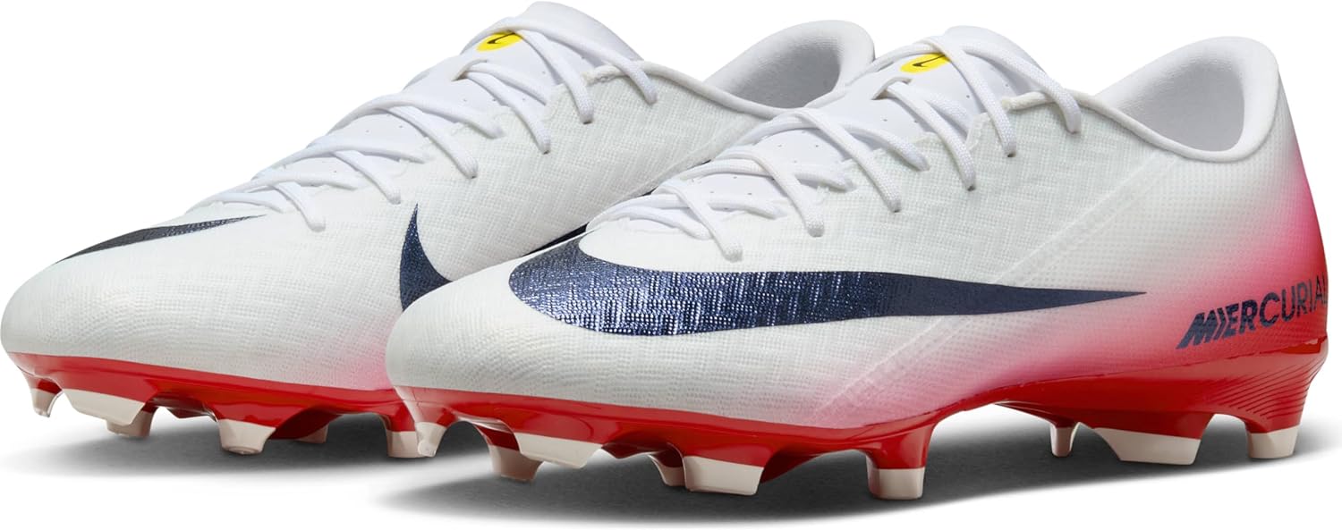 Nike Mercurial Vapor 16 Academy LV8 Multi-Ground Low-Top Soccer Cleats (University Red/Dark Obsidian) Size 7.5