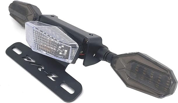 DRZ400S Rear Tail Tidy - Fender Eliminator Kit LED Tail Brake Light Turn Signal Blinker For SUZUKI DR-Z 400SM DR-Z 400S DRZ 400E 2000-2021 License Plate Bracket Clear