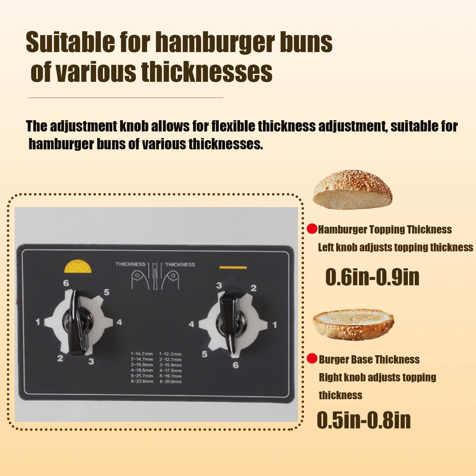 Tostadora De Hamburguesas Comercial con Cinta Transportadora, 50 ℃-300 ℃, 2000 W, con Cadena Eléctrica para Hornear Pan, Tostadas Y Bollos, Grosor Ajustable