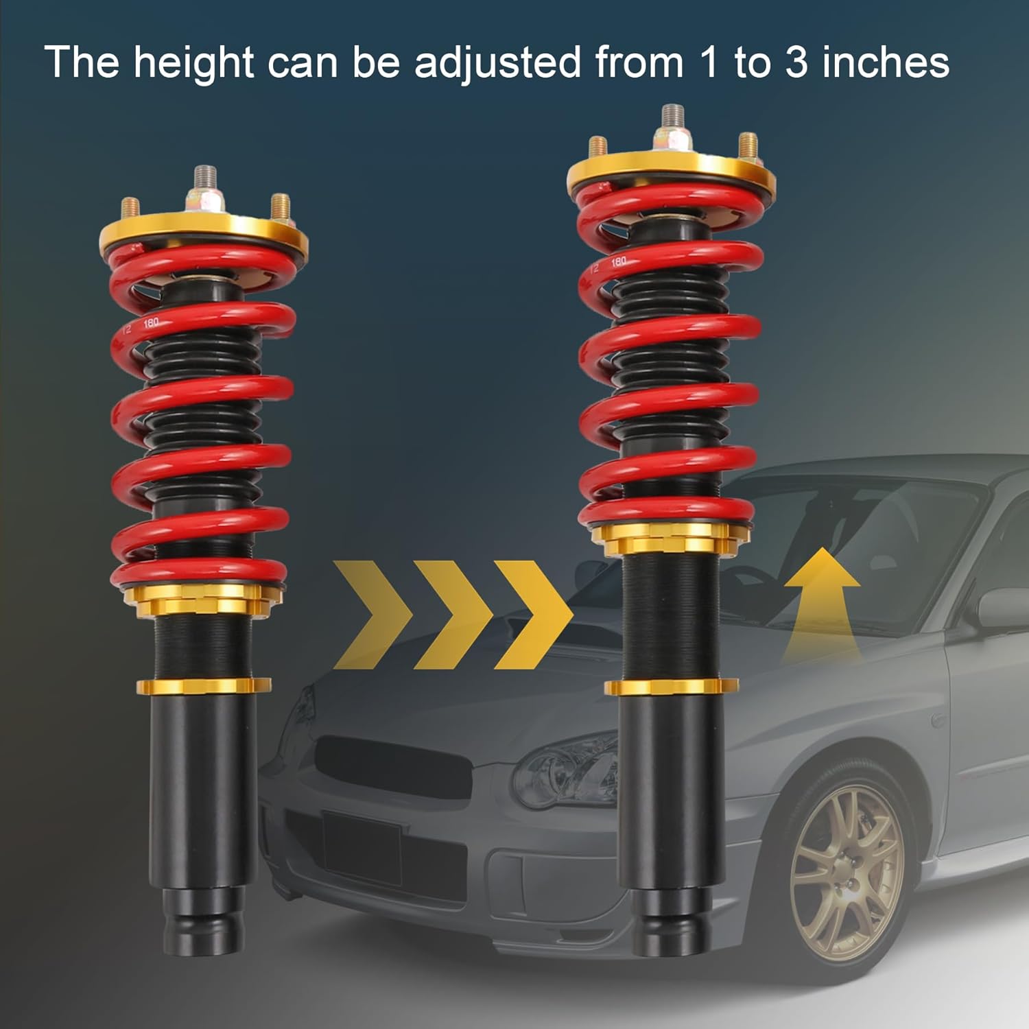 Coilover Suspension Spring Struts Replacement For Honda Civic 1988-2000 Replacement For Acura Integra 1994-2001 Height Adjustable Shock