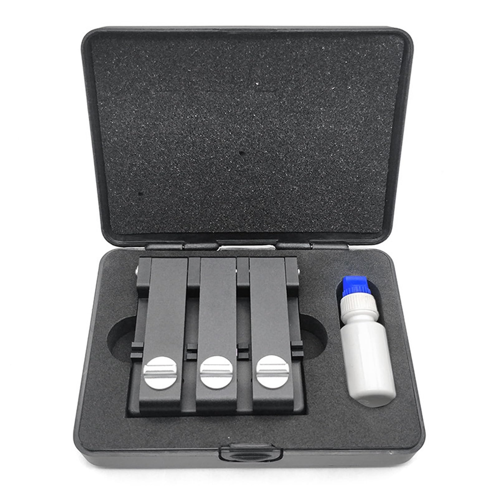 Glasfaser-V-Groove-Aligner-Koppler-Prüf adapter mit Aufbewahrung sbox für Faser tests