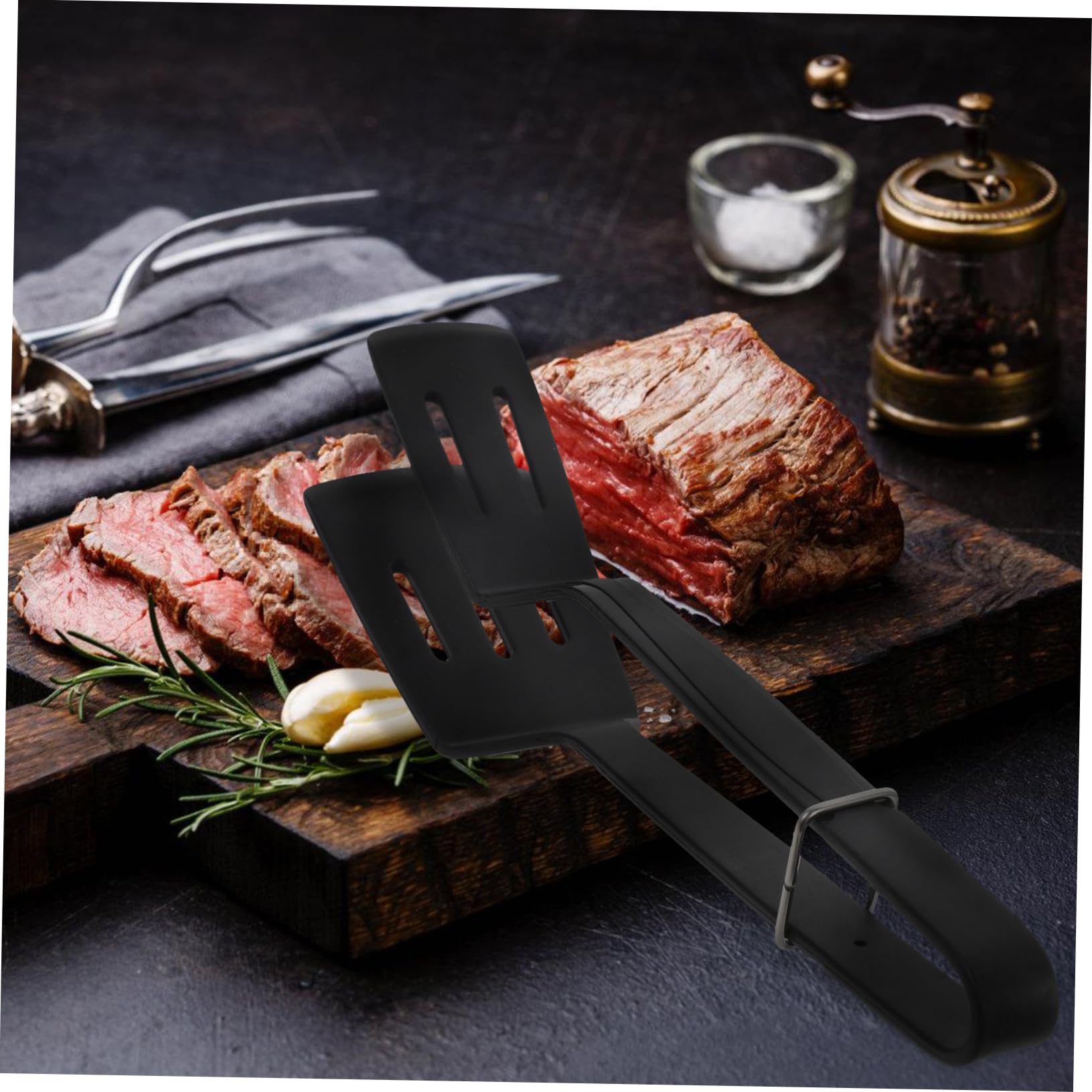 Toyvian 5stücke Silikon Grillzange Und Pfannenwender Hitzebeständig Multifunktional Für Steak Eier Und Gemüse Für Küche Und Grill Leicht Zu Reinigen Platzsparend