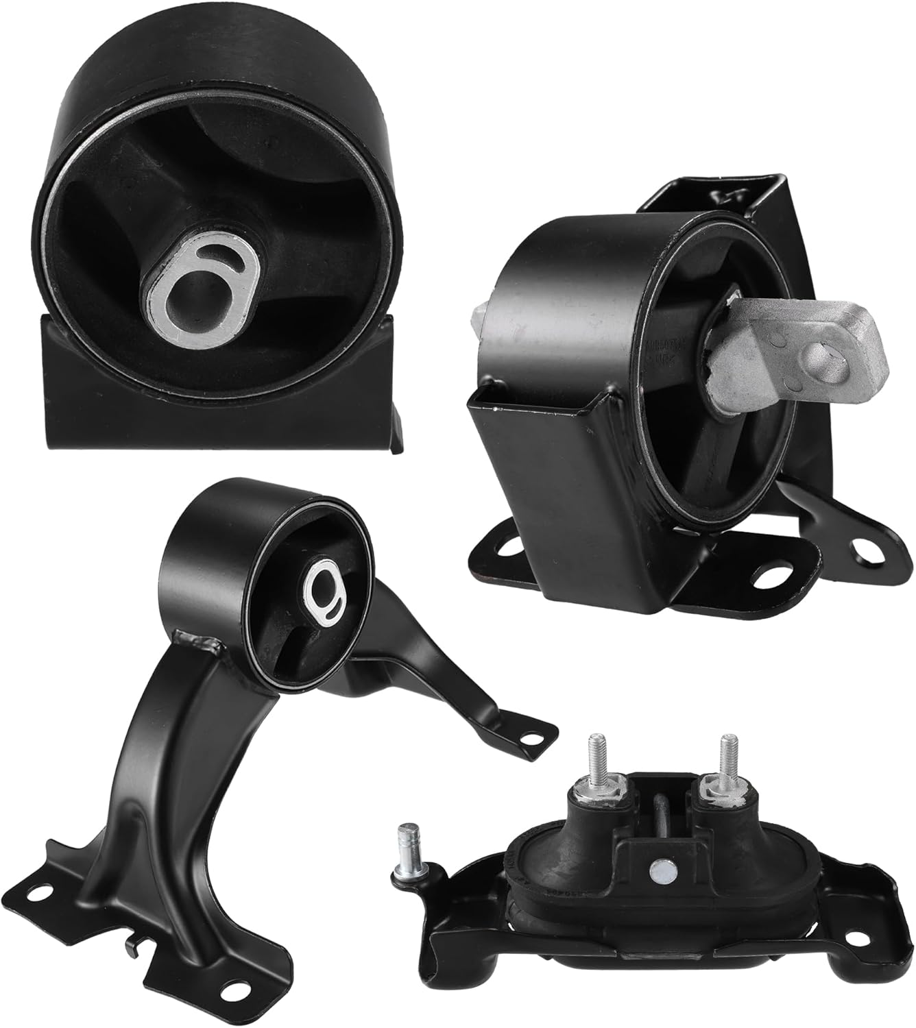 X AUTOHAUX Engine Motor Transmission Mounts Set for Chrysler Town & Country for Dodge Grand Caravan for Ram C/V for VW Routan 3.6L 5273883AD 4880492AA 5273893AE 5273996AE Front 4Pcs