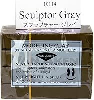 Vista 1 de Van Aken Escultor de arcilla para modelar Plastalina gris 1 lb bar