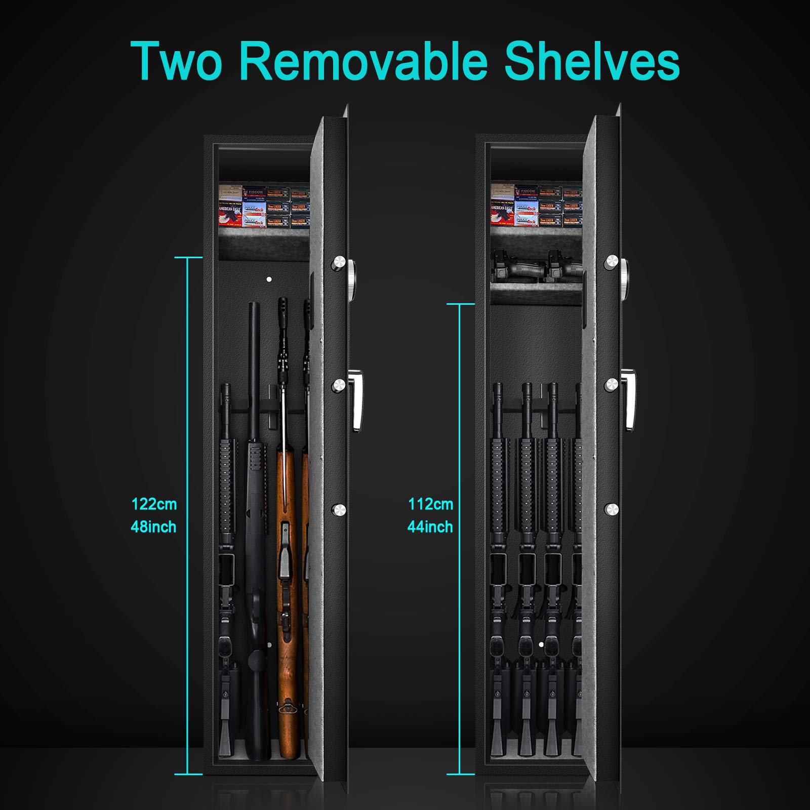 Buy LANGGER V Biometric Rifle Gun Safe, Shotgun Quick Access, 4Gun