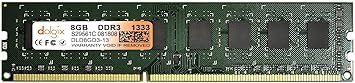 Dolgix® 8GB DDR3 1333MHz RAM | Desktop RAM|CL-9 |Desktop -Memory U-DIMM | Long-DIMM | PC3-10600 | 2Rx8 Dual Rank| 3 Year Warranty- (Made in India)