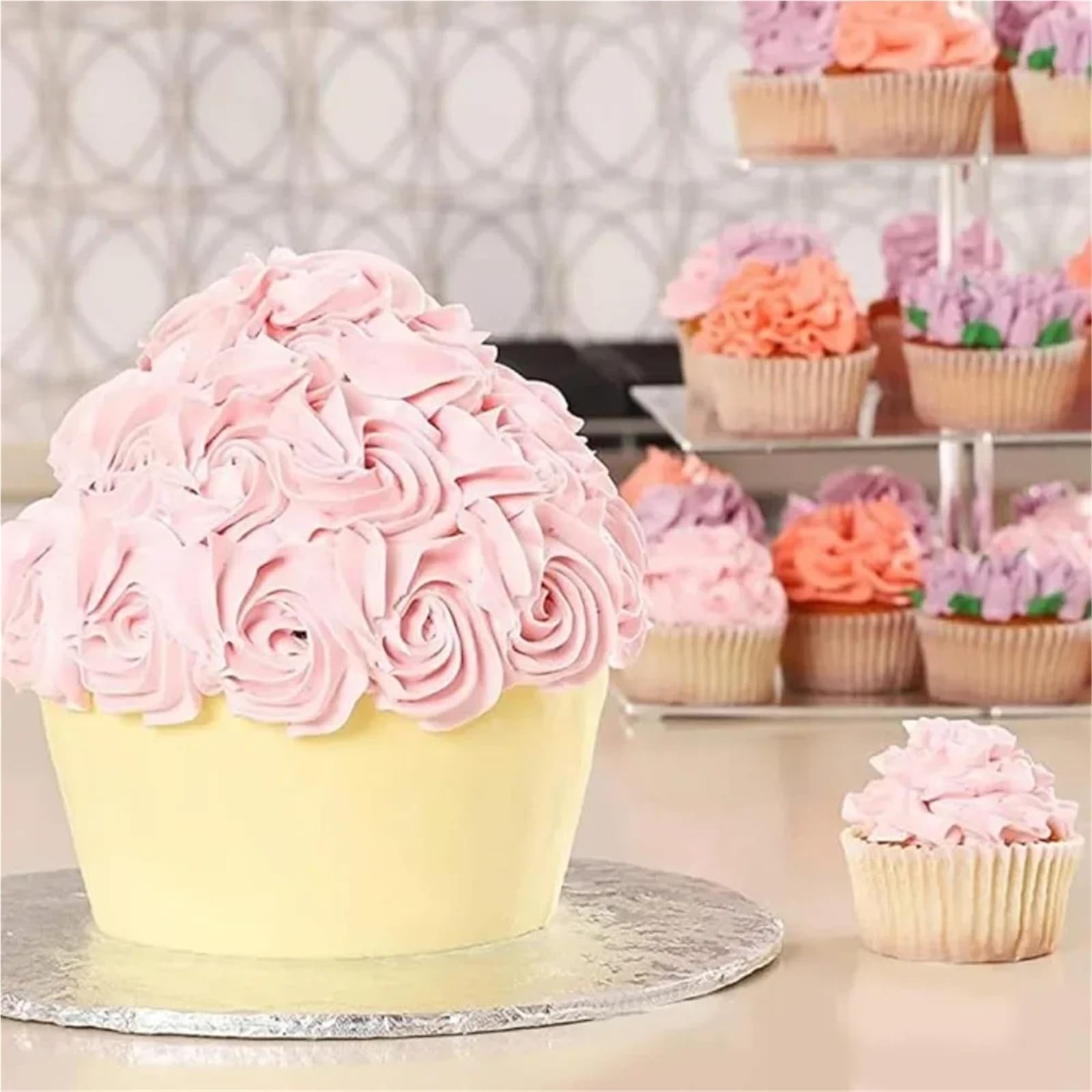 3 moules à cupcakes géants en silicone