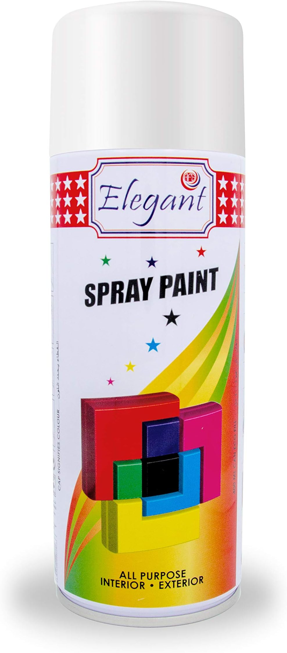 – Elegant Multipurpose SPRAY PAINT – Gloss White – 400ML – Fast Drying DIY Paint – All Weather Resistance – Interior And Exterior Acrylic Paint