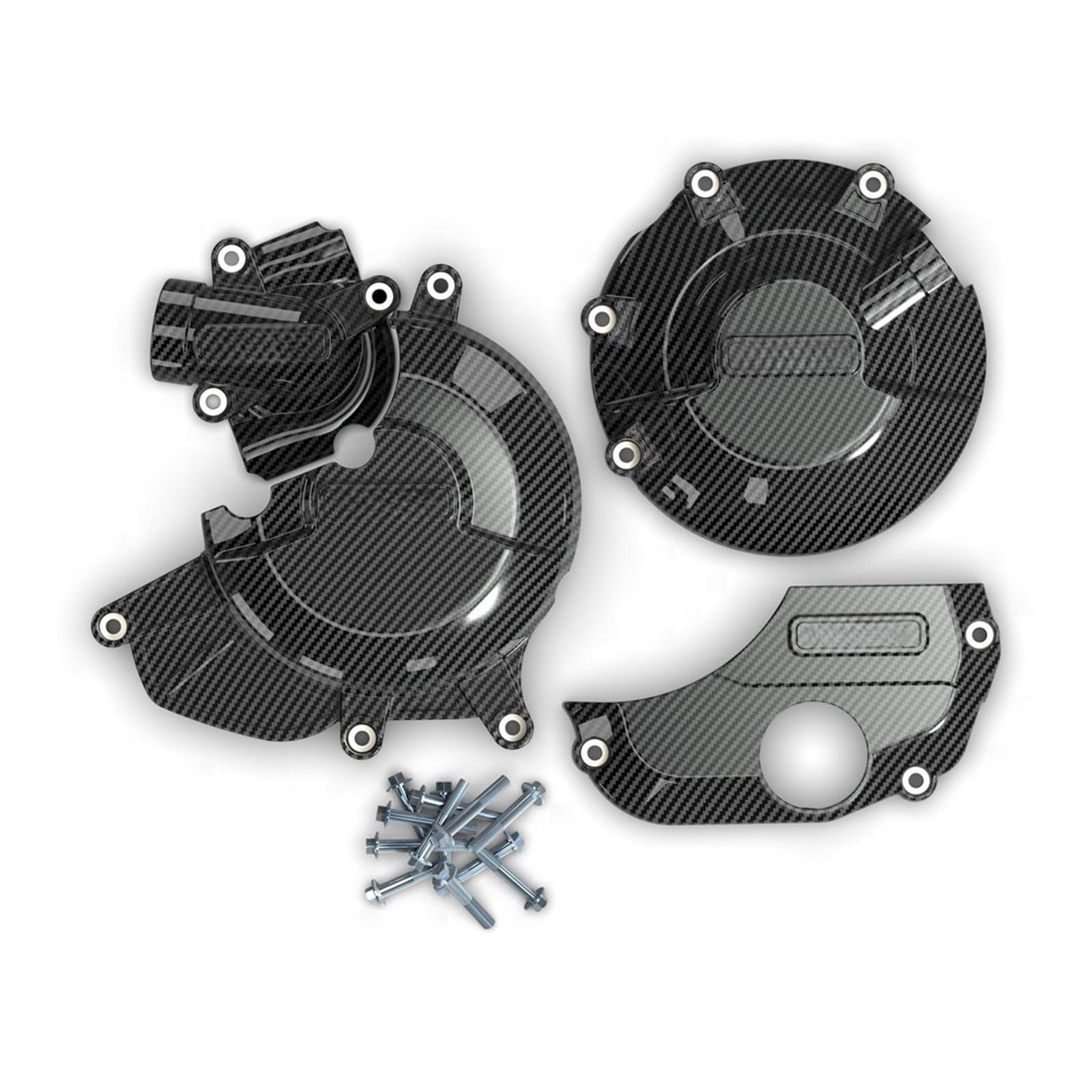 DowraPMotorcycle Engine Cover Protection for GBRacing for MONSTER 821 2015-2017 (Color : Carbon-Look)